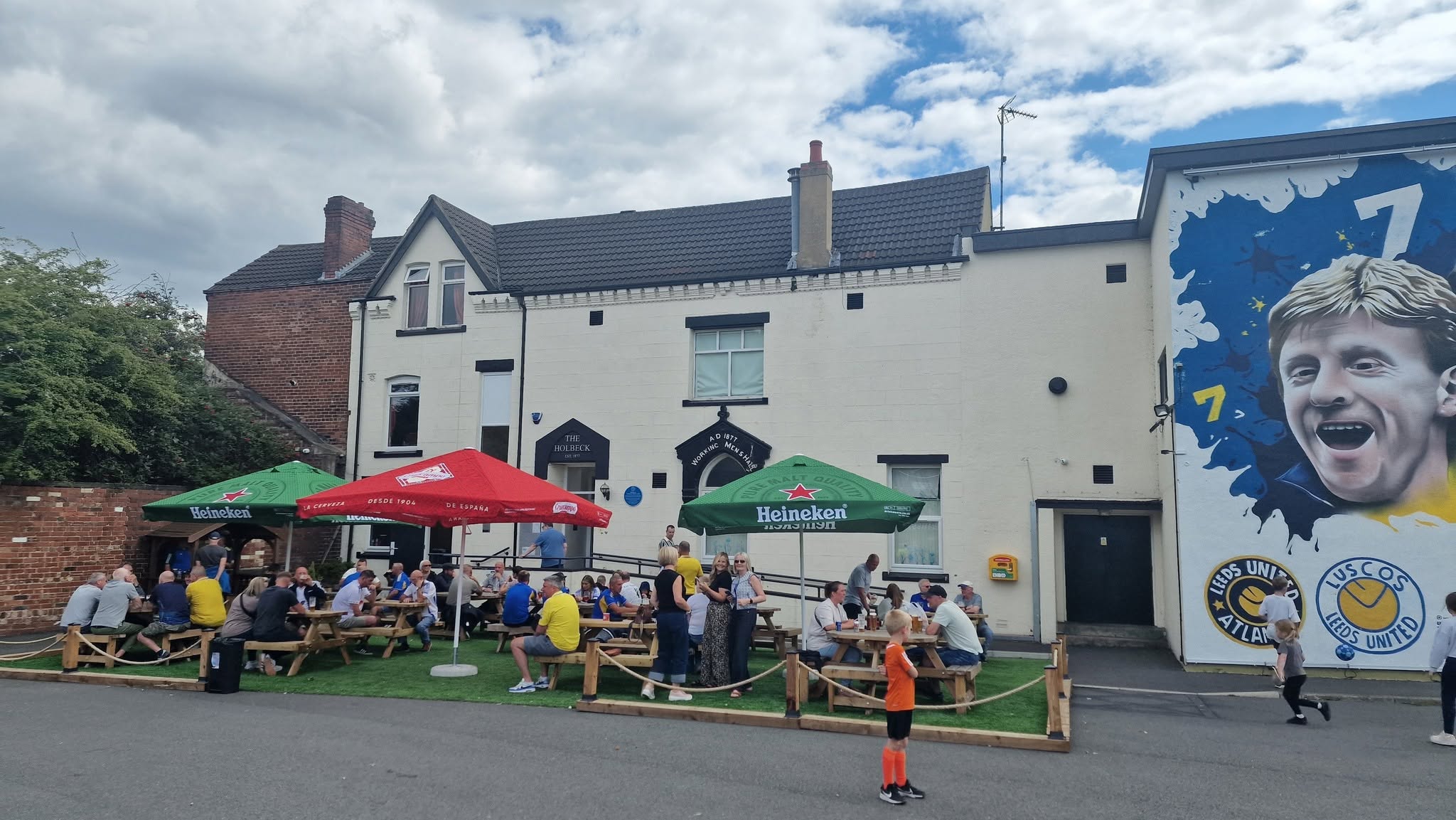 The Holbeck beer garden