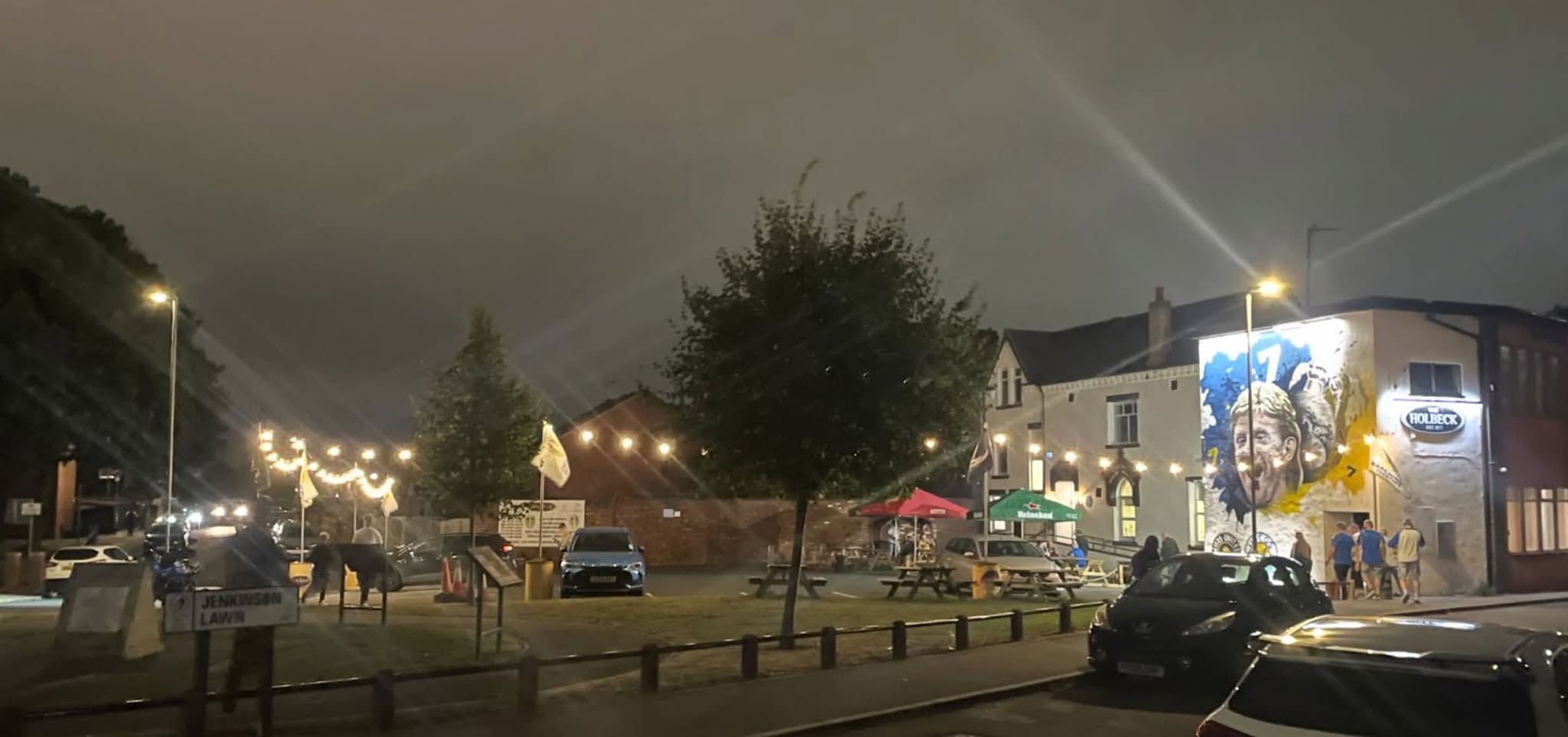 The Holbeck exterior at night